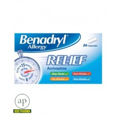 Benadryl Allergy Relief Capsules – 24 Capsules