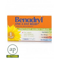 Benadryl One A Day Relief Tablets – 7 Tablets