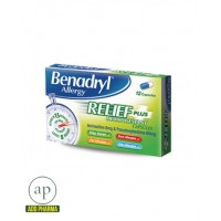 Benadryl Plus Allergy Relief – 12 Capsules