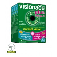 Vitabiotics Visionace Plus Omega-3 Dual Pack 56 Tablets/Capsules