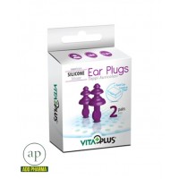 VitaPlus Ear Plugs Silicone (Aqua) – 2 Pairs