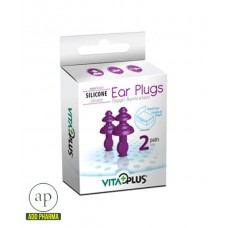VitaPlus Ear Plugs Silicone (Aqua) – 2 Pairs
