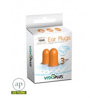 VitaPlus Ear Plugs Foam (Torpedo) – 3 Pairs
