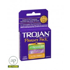 Trojan Pleasure Pack – 3 Condoms