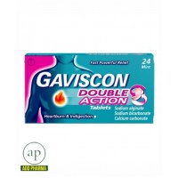 Gaviscon Double Action Peppermint Flavour Tablets – 24 Tablets
