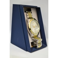 George Brand Wrist Watch with date-side1-two-tone-metallic strap